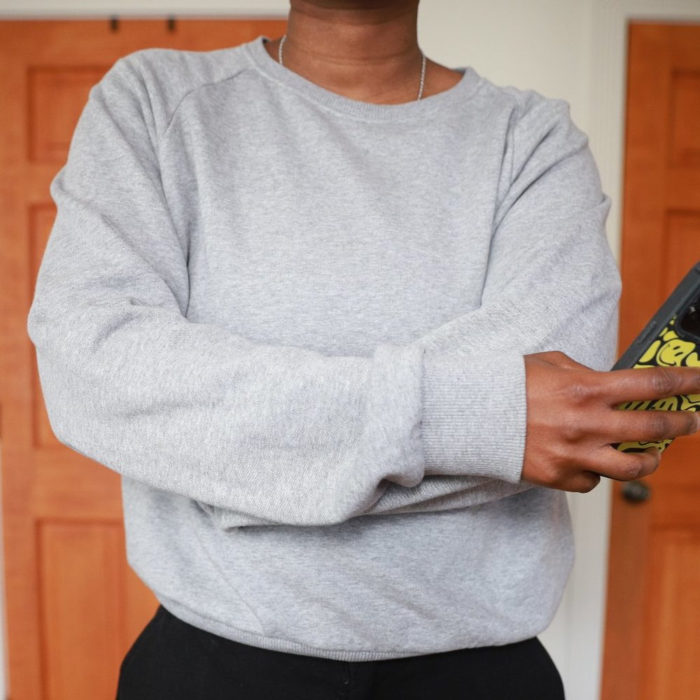 Grey Cropped Sweater